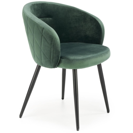 K430 dark green chair Halmar
