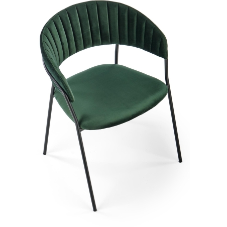 K426 chair dark green Halmar