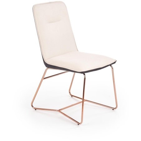 K390 chair cream / dark ash golden legs Halmar