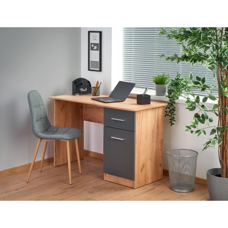 Elmo desk oak wotan / anthracite Halmar