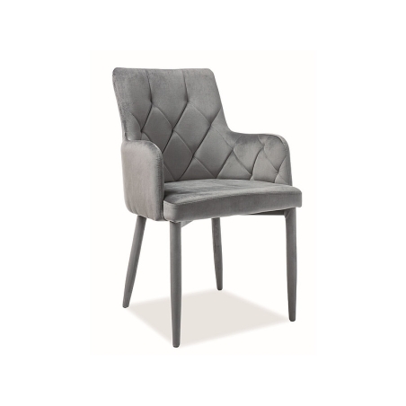 Ricardo Velvet grey Bluvel14 chair Signal
