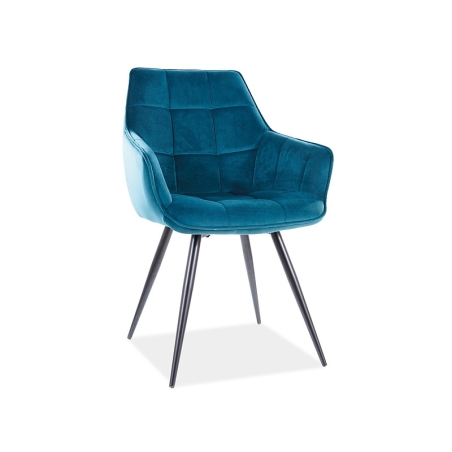 Lilia Velvet Turquoise chair Signal
