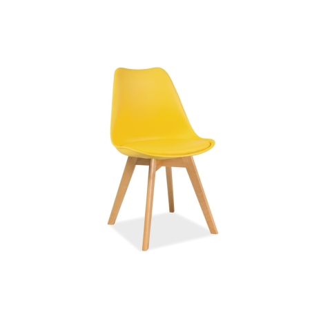 Kris beech yellow Signal chair