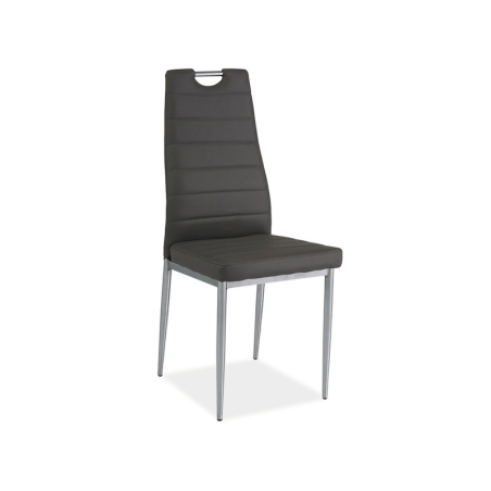 Chair H260 Chrome Grey eco leather Signal
