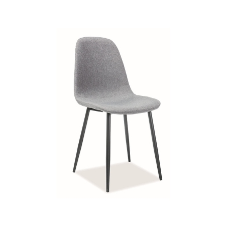 Fox Chair Black Frame Grey Tap.49 Signal