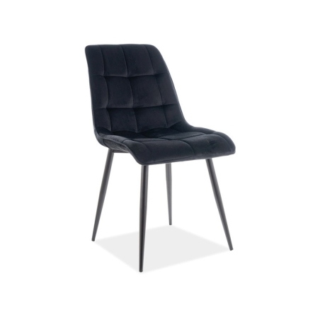 Chic Matt black Velvet 99 Signal chair