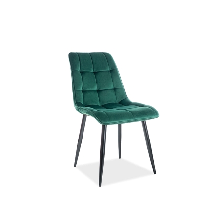 Chic Velvet green Bluvel chair 78 Signal