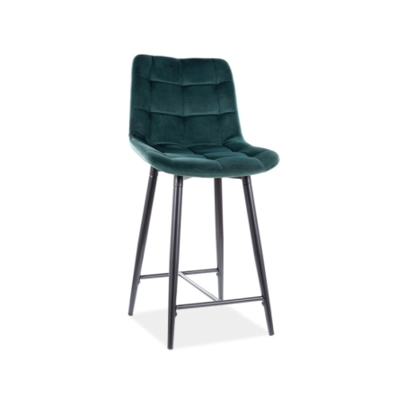 Half-hocker Chic H-2 Velvet green Bluvel 78