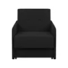 Single-seater sofas black