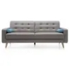Three-seater sofas grey