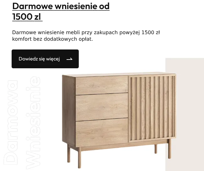 Darmowe wniesienie