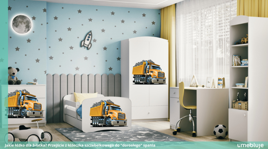 Jakie łóżko dla 3-latka? Przejście z łóżeczka szczebelkowego do "dorosłego" spania