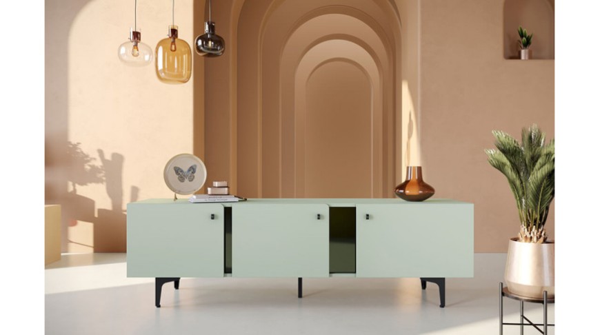 Armchair and hyacinth in one steel house